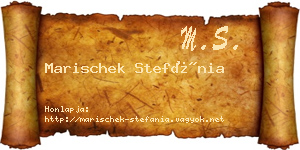 Marischek Stefánia névjegykártya